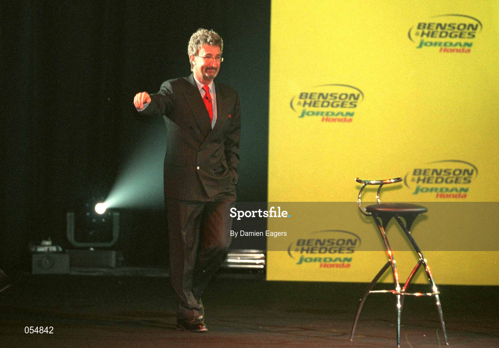 16 January 2000; Eddie Jordan, Chief Executive, Jordan Grand Prix, at the launch of Jordan Grand Prix's Honda powered EJ11 car at Silverstone Circuit in Towcester, England. Photo by Damien Eagers/Sportsfile