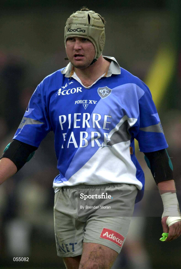 20 January 2001; Jeremy Davidson of Castres during the Heineken Cup Pool 1 Round 4 match between Munster and Castres at Musgrave Park in Cork. Photo by Brendan Moran/Sportsfile
