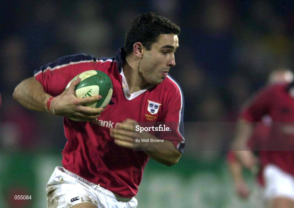 5 January 2001; Jeremy Staunton of Munster during the interprovincial friendly match between Munster and Leinster at Musgrave Park in Cork. Photo by Brendan Moran/Sportsfile