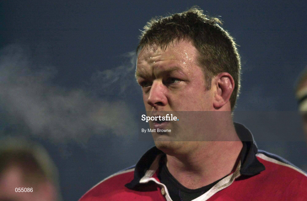 5 January 2001; Mick Galwey of Munster during the interprovincial friendly match between Munster and Leinster at Musgrave Park in Cork. Photo by Brendan Moran/Sportsfile