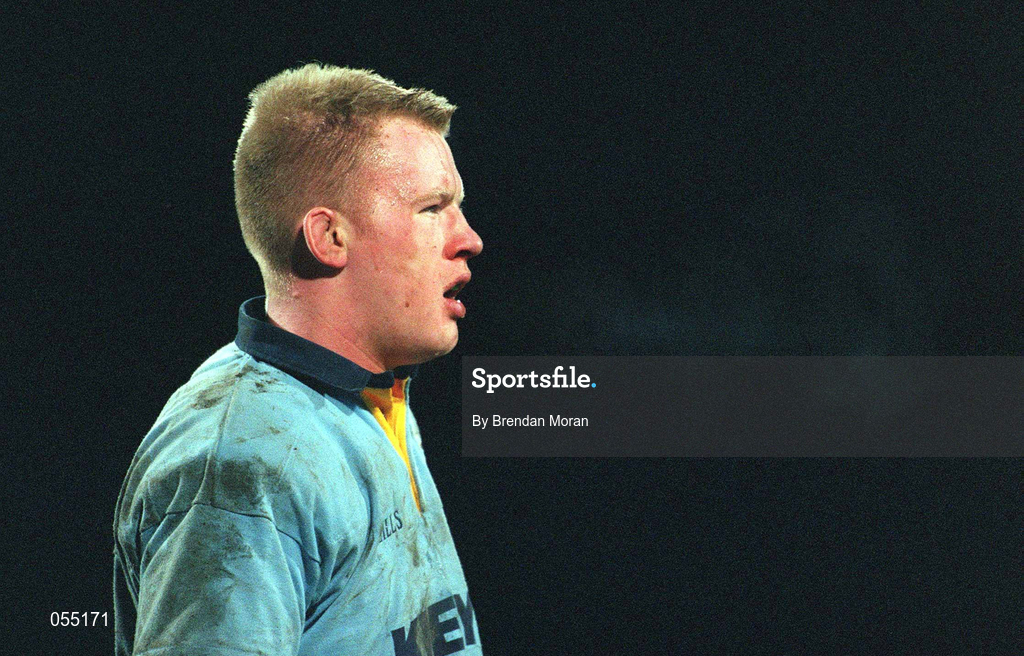 24 January 2001; Des Dillon of UCD during the Annual Rugby Colours Match between UCD and Trinity at Donnybrook Stadium in Dublin. Photo by Brendan Moran/Sportsfile