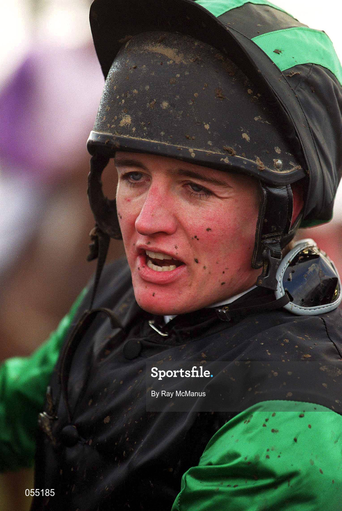 21 January 2001; Jockey Barry Geraghty at Leopardstown Racecourse in Dublin. Photo by Ray McManus/Sportsfile