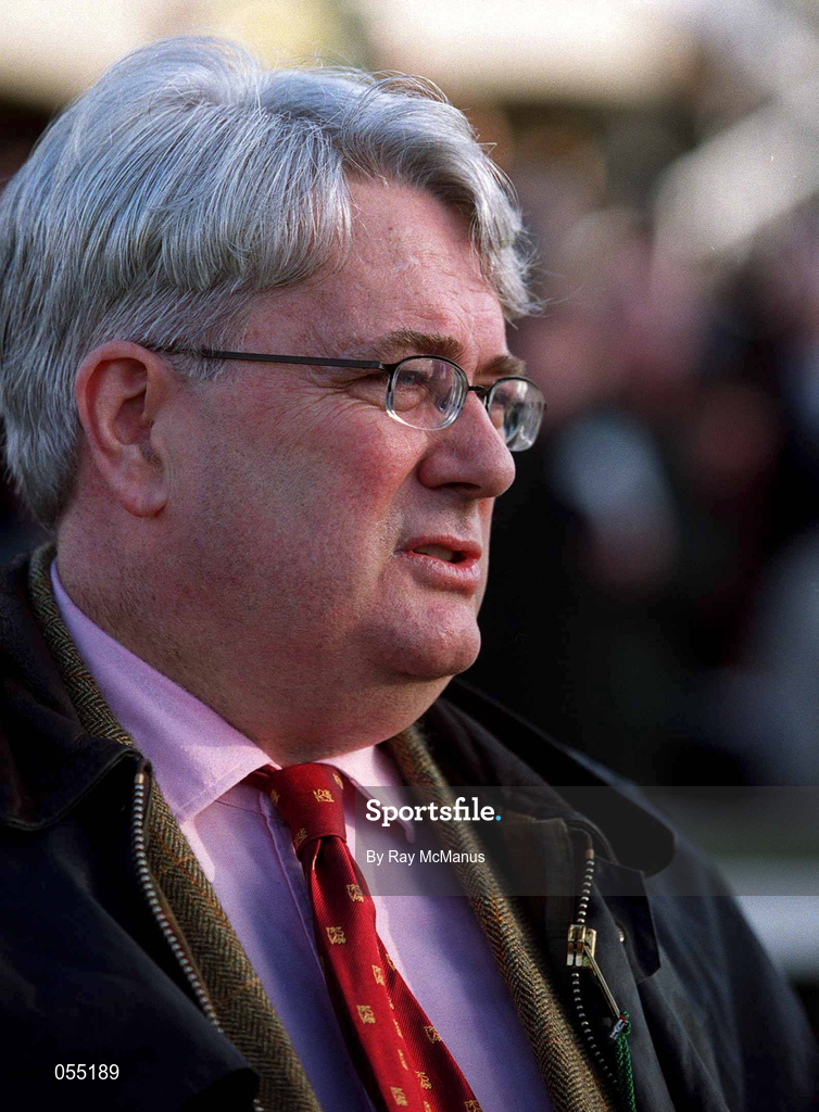 21 January 2001; Owner Frank Clarke at Leopardstown Racecourse in Dublin. Photo by Ray McManus/Sportsfile