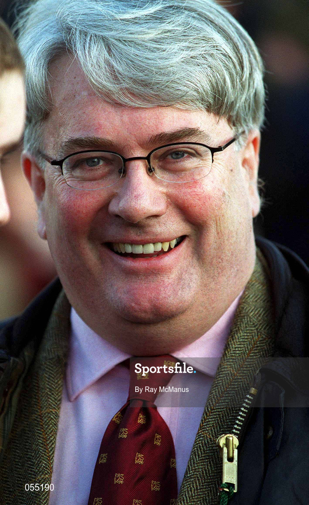 21 January 2001; Owner Frank Clarke at Leopardstown Racecourse in Dublin. Photo by Ray McManus/Sportsfile