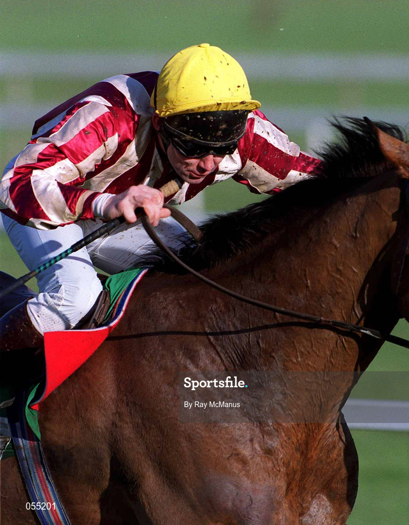 21 January 2001; Jockey Conor O'Dwyer at Leopardstown Racecourse in Dublin. Photo by Ray McManus/Sportsfile