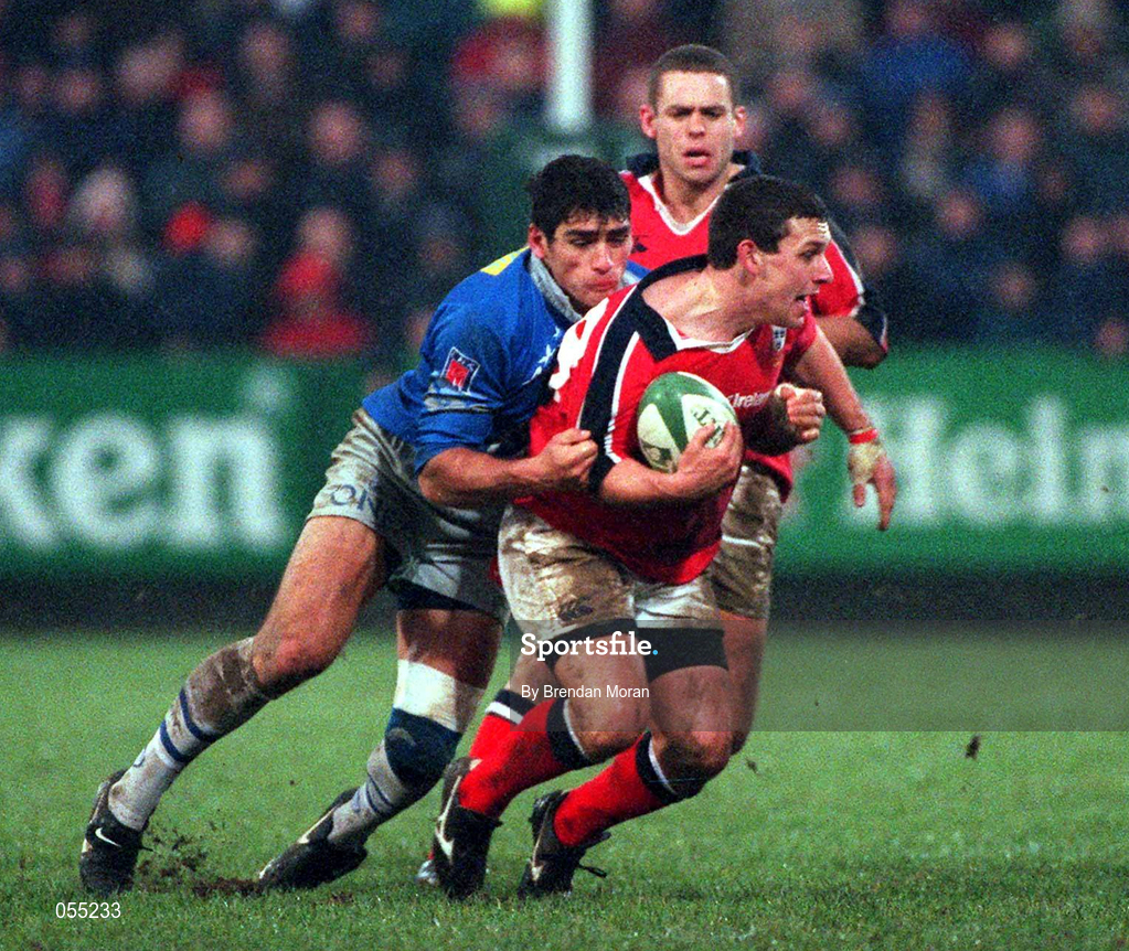20 January 2001; Jason Holland of Munster during the Heineken Cup Pool 4 Round 6 match between Munster and Castres at Musgrave Park in Cork. Photo by Brendan Moran/Sportsfile