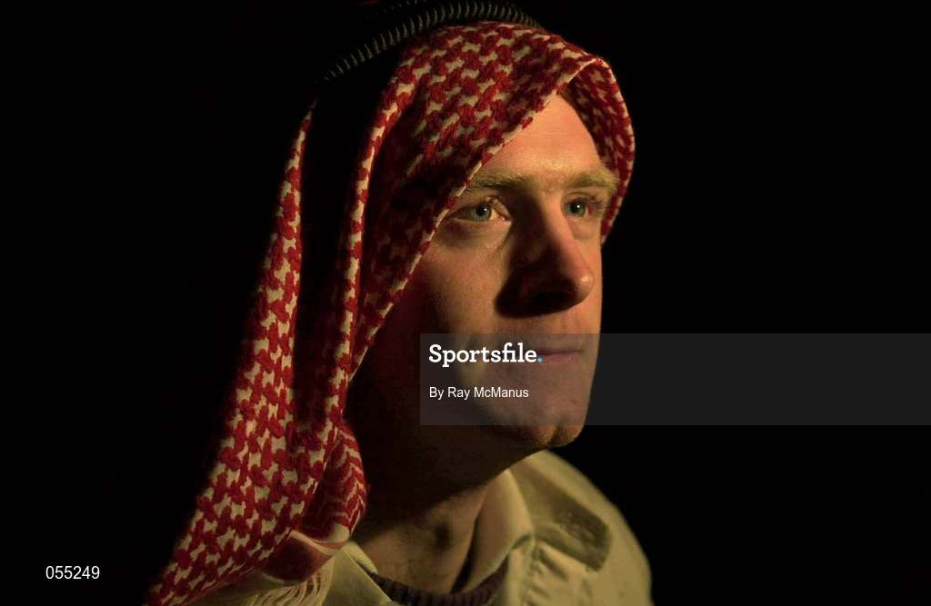 25 January 2001; Phillip Clifford pictured during a traditional Bedouin evening during the Eircell GAA All-Star Tour to Dubai, United Arab Emirates. Photo by Ray McManus/Sportsfile
