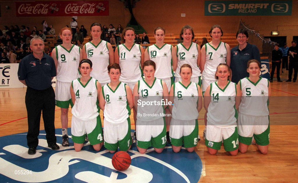 26 January 2001; The UL Limerick team ahead of the ESB Women's Cup Semi-Final match between Wildcats and UL Limerick at the National Basketball Arena in Tallaght, Dublin. Photo by Brendan Moran/Sportsfile