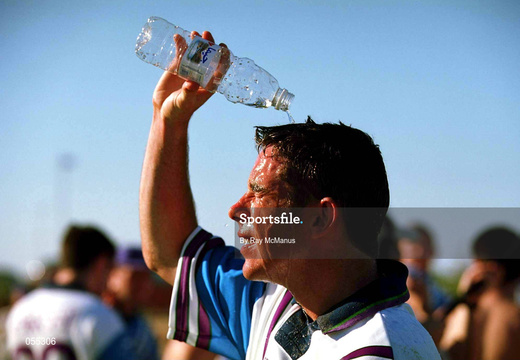26 January 2001; Anthony Rainbow, 2000 All Stars, cools down at half time during an exhibition match on the Eircell GAA All-Star tour at the Dubai Rugby Ground in Dubai, United Arab Emirates. Photo by Ray McManus/Sportsfile