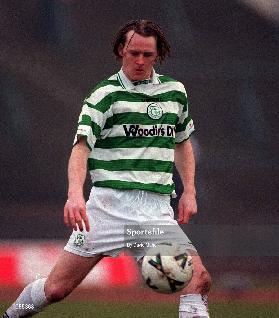 28 January 2001; Pat Deanes of Shamrock Rovers during the Eircom League Premier Division match between Shamrock Rovers and Bohemians at Morton Stadium in Santry, Dublin. Photo by David Maher/Sportsfile