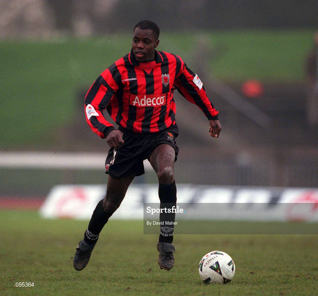 28 January 2001; Mark Rutherford of Bohemians during the Eircom League Premier Division match between Shamrock Rovers and Bohemians at Morton Stadium in Santry, Dublin. Photo by David Maher/Sportsfile