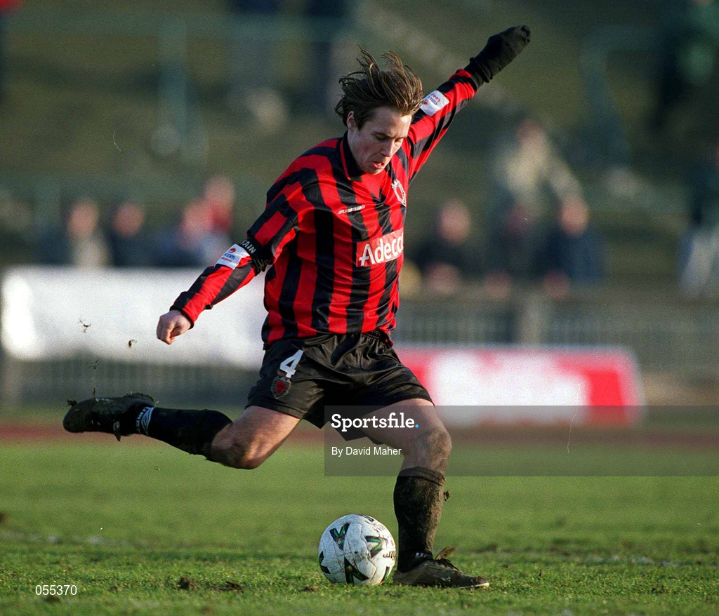 28 January 2001; Kevin Hunt of Bohemians during the Eircom League Premier Division match between Shamrock Rovers and Bohemians at Morton Stadium in Santry, Dublin. Photo by David Maher/Sportsfile