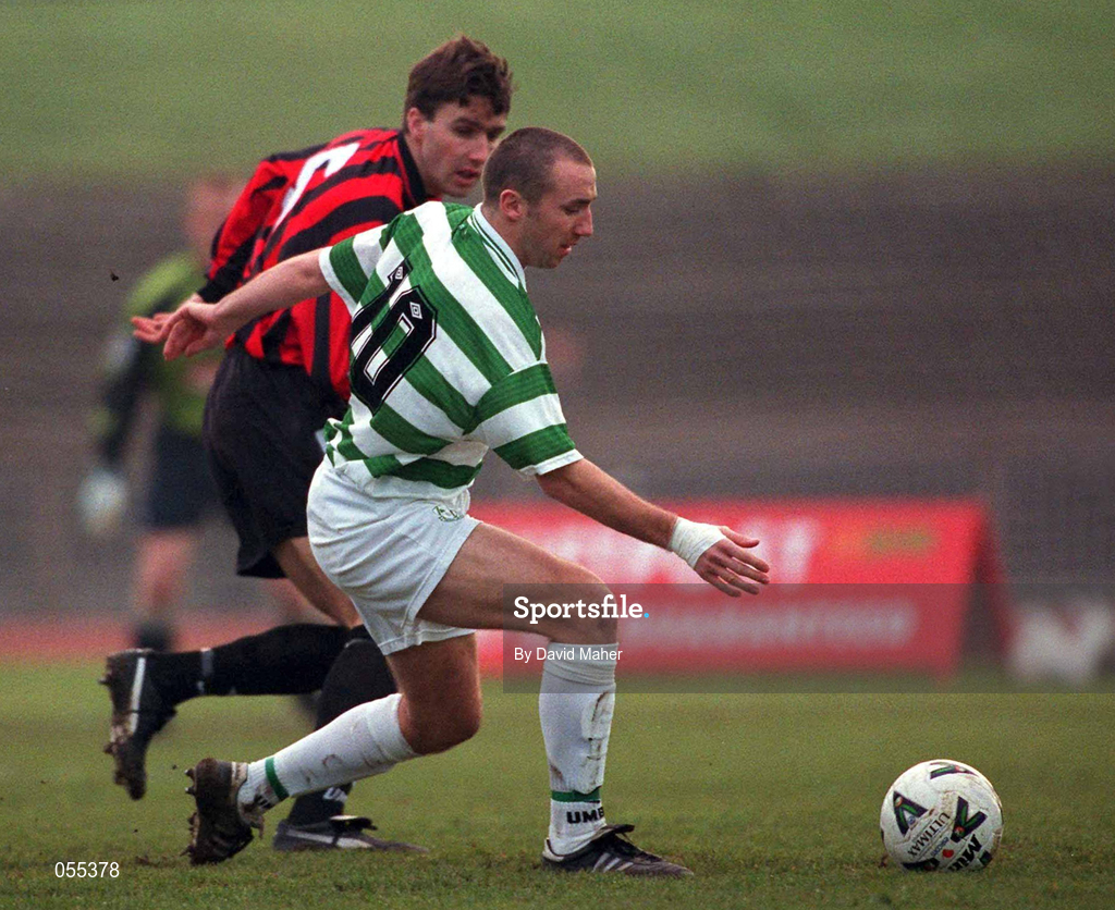 28 January 2001; Tony Grant of Shamrock Rovers during the Eircom League Premier Division match between Shamrock Rovers and Bohemians at Morton Stadium in Santry, Dublin. Photo by David Maher/Sportsfile