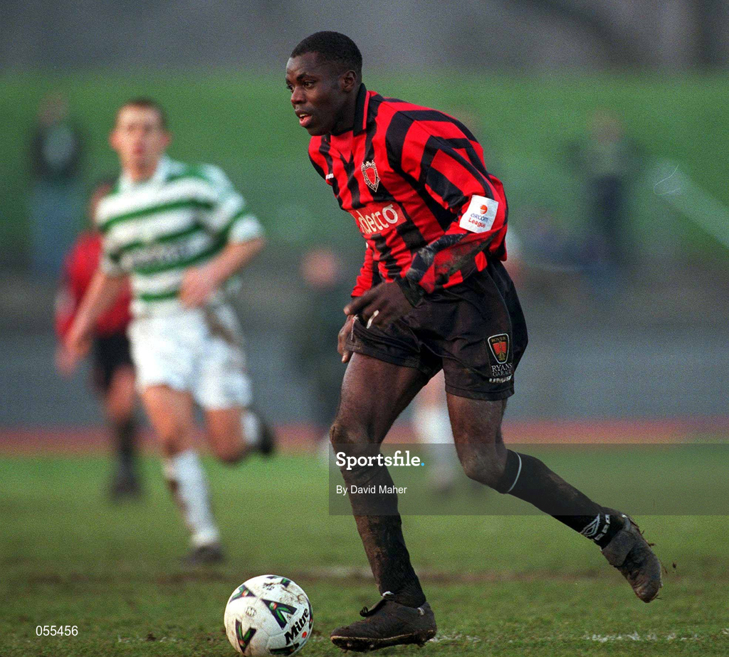 28 January 2001; Mark Rutherford of Bohemians during the Eircom League Premier Division match between Shamrock Rovers and Bohemians at Morton Stadium in Santry, Dublin. Photo by David Maher/Sportsfile