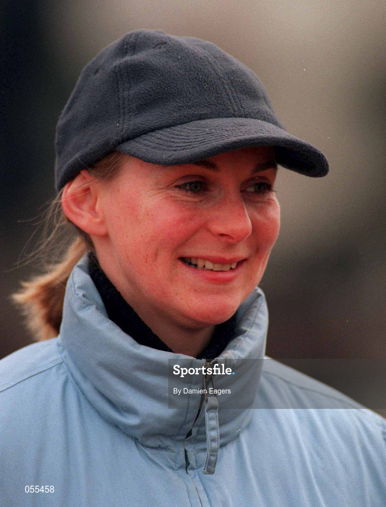 28 January 2001; Trainer Frances Crowley at Fairyhouse Racecourse in Ratoath, Meath. Photo by Damien Eagers/Sportsfile