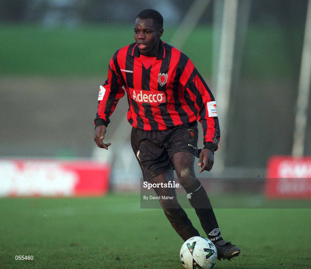 28 January 2001; Mark Rutherford of Bohemians during the Eircom League Premier Division match between Shamrock Rovers and Bohemians at Morton Stadium in Santry, Dublin. Photo by David Maher/Sportsfile