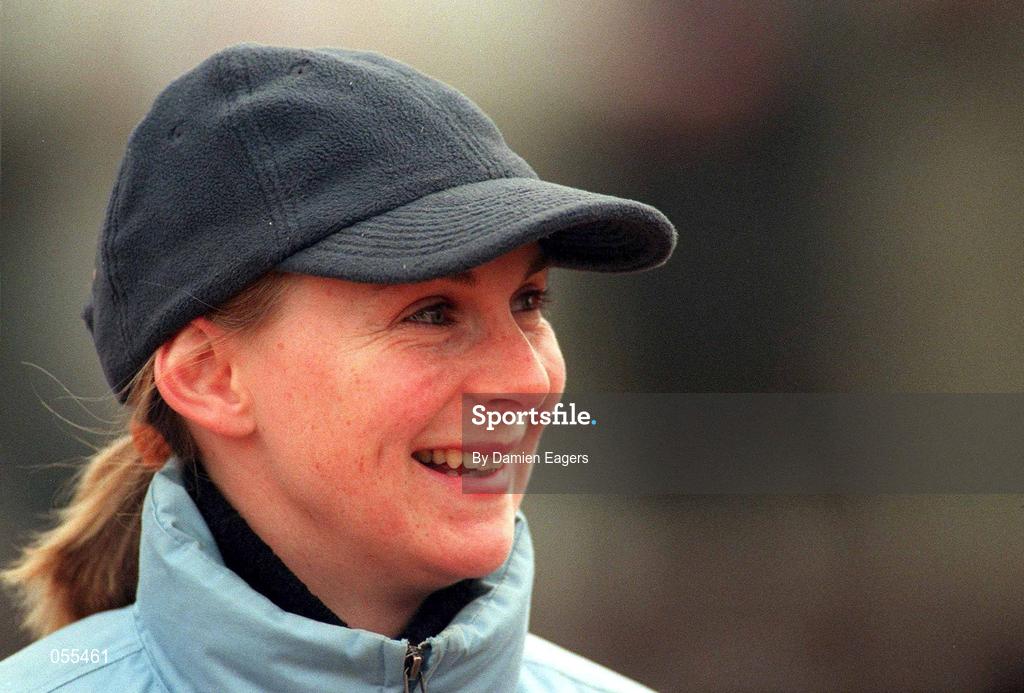 28 January 2001; Trainer Frances Crowley at Fairyhouse Racecourse in Ratoath, Meath. Photo by Damien Eagers/Sportsfile