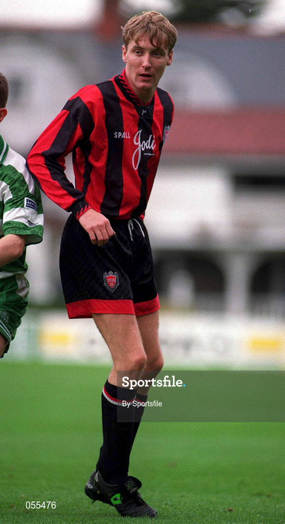 5 November 1994; Conor Flynn of Bohemians during the Bord Gáis National League Premier Division match between Shamrock Rovers and Bohemians at the RDS Grounds in Dublin. Photo by Sportsfile