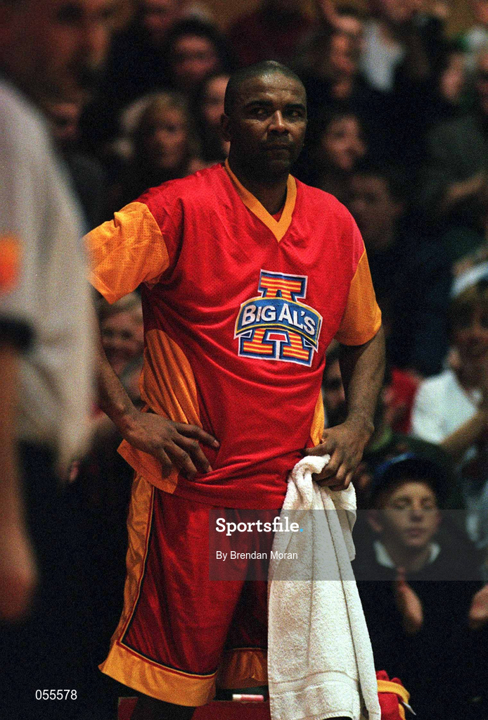 27 January 2001; Anthony Jenkins of Big Al's Notre Dame during the ESB Men's Cup Semi-Final match between Killester and Big Al's Notre Dame at the National Basketball Arena in Tallaght, Dublin. Photo by Brendan Moran/Sportsfile