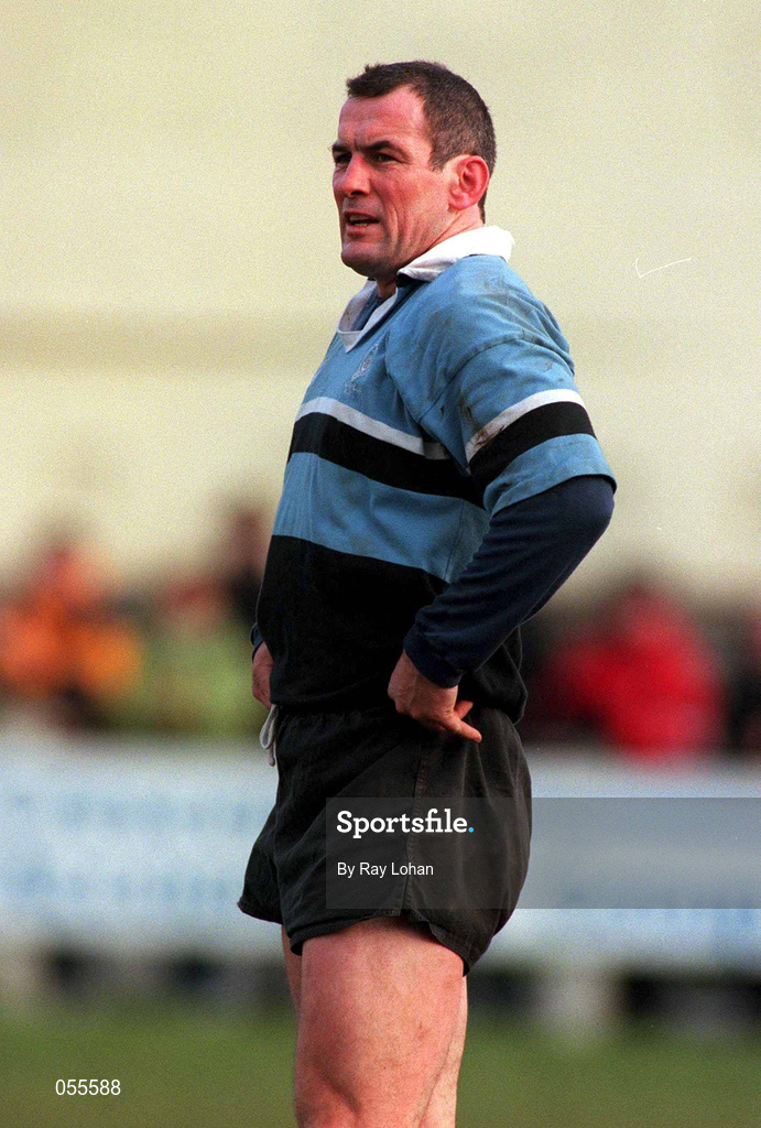 27 January 2001; Eric Elwood of Galwegians during the AIB All-Ireland League Division 1 match between Galwegians and Belfast Harlequins at Crowley Park in Galway. Photo by Ray Lohan/Sportsfile