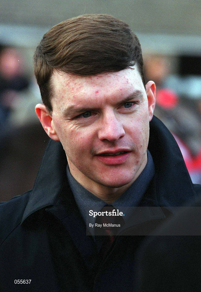 21 January 2001; Trainer Aidan O'Brien at Leopardstown Racecourse in Dublin. Photo by Ray McManus/Sportsfile