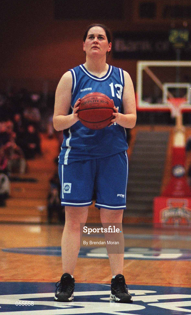 26 January 2001; Trish Nolan of Wildcats during the ESB Women's Cup Semi-Final match between Wildcats and UL Limerick at the National Basketball Arena in Tallaght, Dublin. Photo by Brendan Moran/Sportsfile