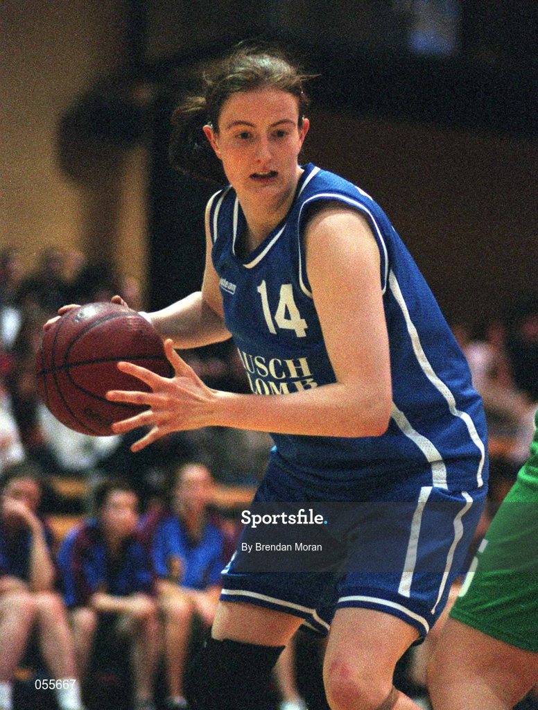 26 January 2001; Orla Dempsey of Wildcats during the ESB Women's Cup Semi-Final match between Wildcats and UL Limerick at the National Basketball Arena in Tallaght, Dublin. Photo by Brendan Moran/Sportsfile