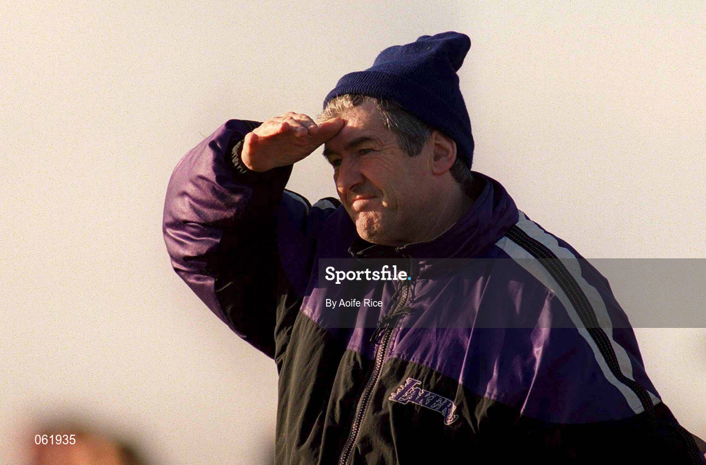 21 January 2001; Wexford manager Tony Dempsey during the Walsh Cup Semi-Final match between Wexford and Dublin at Ferns in Wexford. Photo by Aoife Rice/Sportsfile