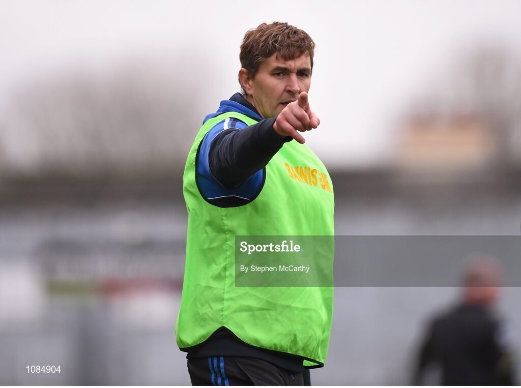 28 November 2015; St Mary's manager Maurice Fitzgerald. AIB Munster GAA Football Intermediate Club Championship Final, St Mary's, Kerry, v Carrigaline, Cork. Fitzgerald Stadium, Killarney, Co. Kerry. Picture credit: Stephen McCarthy / SPORTSFILE
