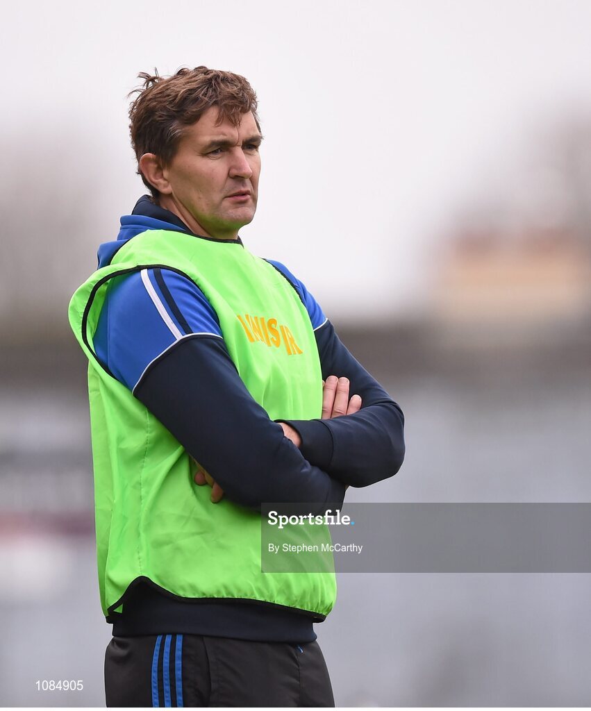 28 November 2015; St Mary's manager Maurice Fitzgerald. AIB Munster GAA Football Intermediate Club Championship Final, St Mary's, Kerry, v Carrigaline, Cork. Fitzgerald Stadium, Killarney, Co. Kerry. Picture credit: Stephen McCarthy / SPORTSFILE