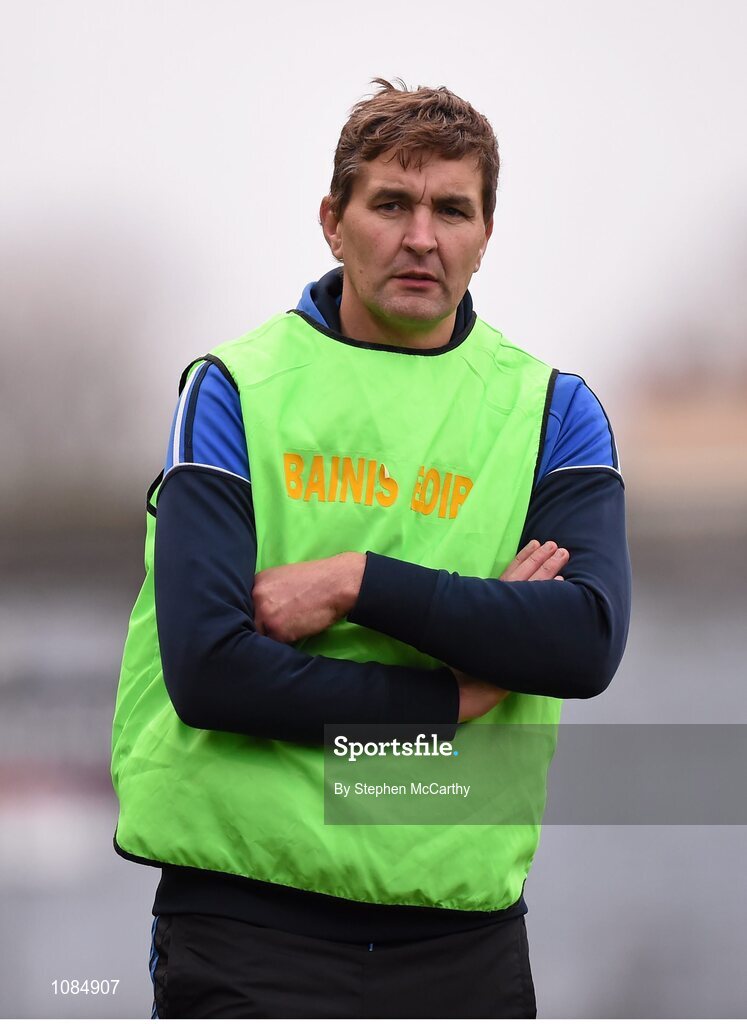 28 November 2015; St Mary's manager Maurice Fitzgerald. AIB Munster GAA Football Intermediate Club Championship Final, St Mary's, Kerry, v Carrigaline, Cork. Fitzgerald Stadium, Killarney, Co. Kerry. Picture credit: Stephen McCarthy / SPORTSFILE