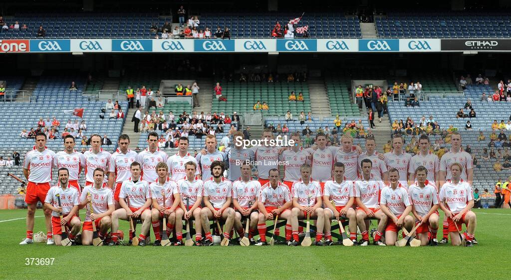 11 July 2009; The Tyrone squad. Lory Meagher Cup Final, Tyrone v Donegal, Croke Park, Dublin. Picture credit: Brian Lawless / SPORTSFILE