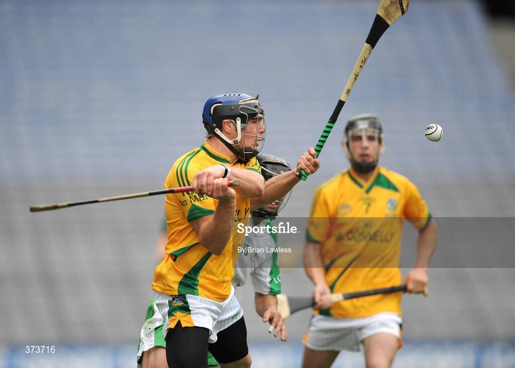 11 July 2009; Michael Foley, Meath, in action against Mark Mythen, London. Nicky Rackard Cup Final, Meath v London, Croke Park, Dublin. Picture credit: Brian Lawless / SPORTSFILE