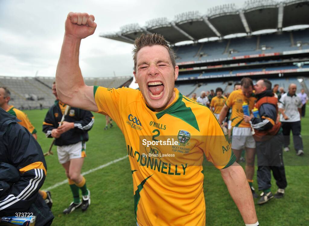 11 July 2009; Meath's Conor Burke celebrates after the match. Nicky Rackard Cup Final, Meath v London, Croke Park, Dublin. Picture credit: Brian Lawless / SPORTSFILE