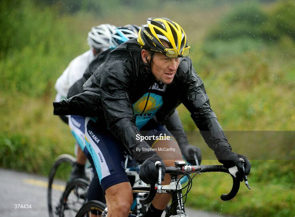 23 August 2009; Lance Armstrong, Astana, during stage 3 of the Tour of Ireland. 2009 Tour of Ireland -  Stage 3, Bantry to Cork. Picture credit: Stephen McCarthy / SPORTSFILE