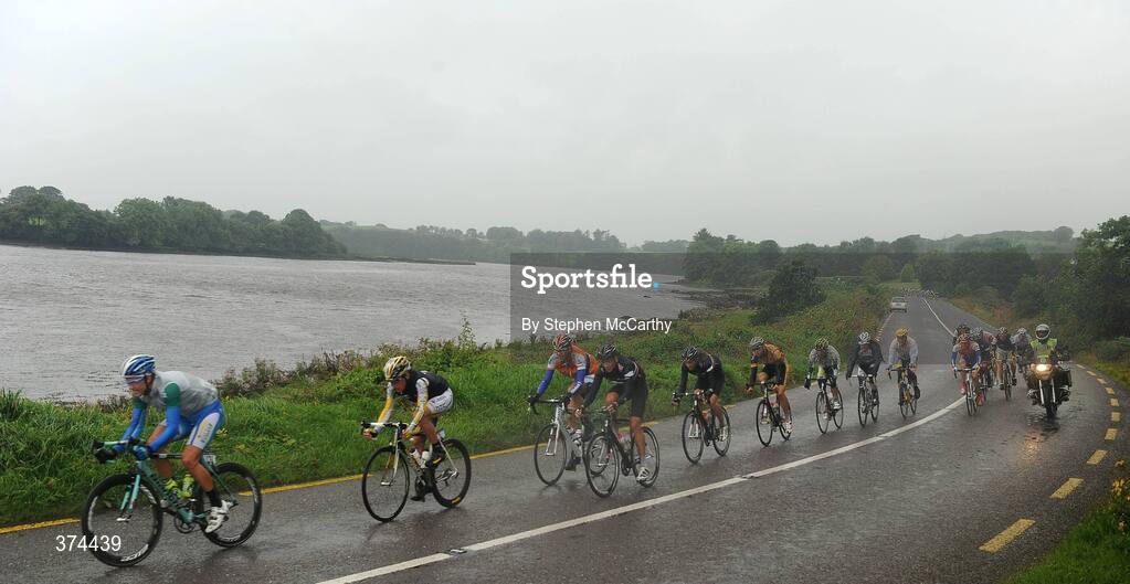 23 August 2009; A general view of the early break-away group leaving Ballydehob during stage 3 of the Tour of Ireland. 2009 Tour of Ireland -  Stage 3, Bantry to Cork. Picture credit: Stephen McCarthy / SPORTSFILE