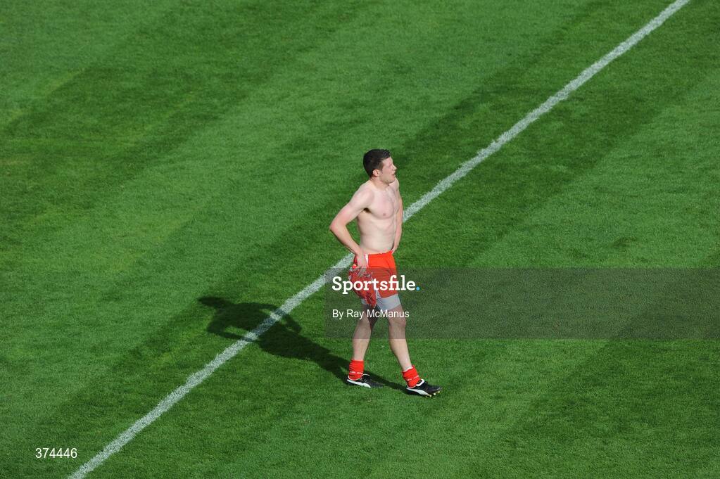 23 August 2009; Tyrone's Sean Cavanagh after the final whistle. GAA Football All-Ireland Senior Championship Semi-Final, Tyrone v Cork, Croke Park, Dublin. Picture credit: Ray McManus / SPORTSFILE