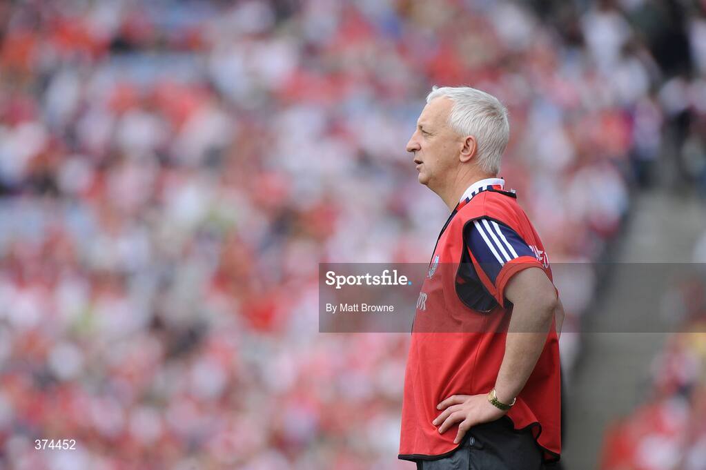 23 August 2009; Cork manager Conor Counihan during the game against Tyrone. GAA Football All-Ireland Senior Championship Semi-Final, Tyrone v Cork, Croke Park, Dublin. Picture credit: Matt Browne / SPORTSFILE