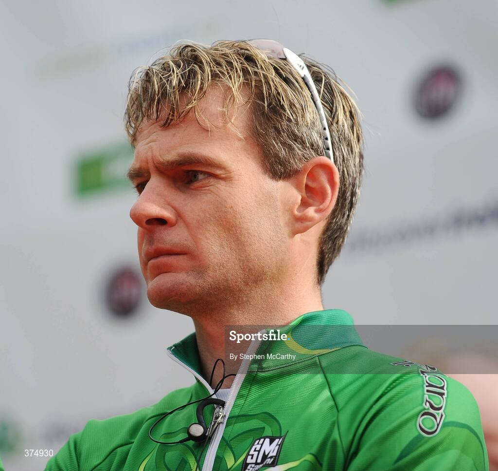 21 August 2009; Paul Griffin, Irish National Team, before stage 1 of the Tour of Ireland. 2009 Tour of Ireland - Stage 1, Enniskerry to Waterford. Picture credit: Stephen McCarthy / SPORTSFILE