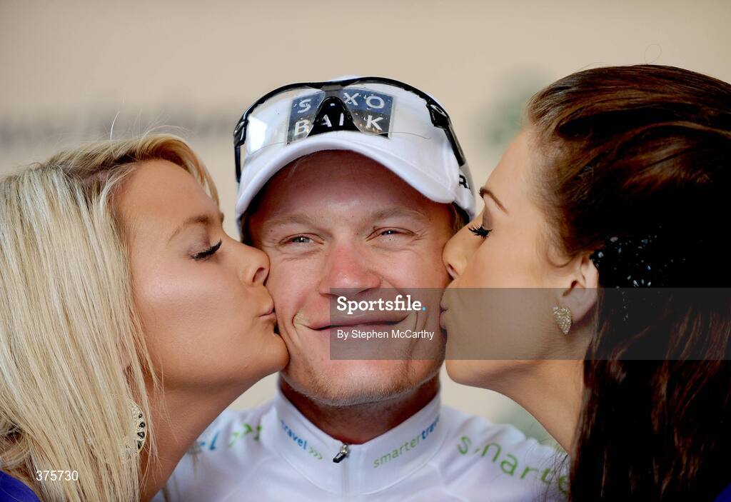 23 August 2009; Best U25 rider Matti Breschel, Team Saxo Bank, after stage 3 of the Tour of Ireland. 2009 Tour of Ireland -  Stage 3, Bantry to Cork. Picture credit: Stephen McCarthy / SPORTSFILE