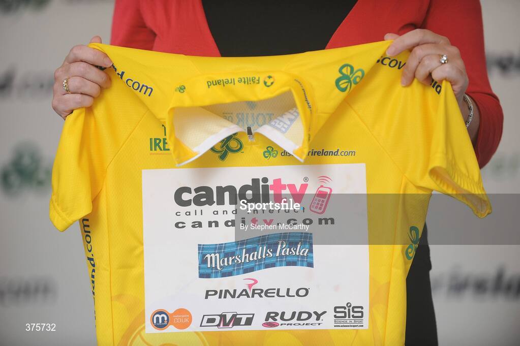23 August 2009; A general view of the race winners yellow jersey, Russell Downing, Candi TV - Marshalls Pasta, after stage 3 of the Tour of Ireland. 2009 Tour of Ireland -  Stage 3, Bantry to Cork. Picture credit: Stephen McCarthy / SPORTSFILE