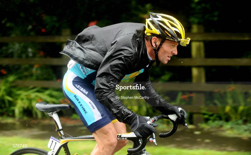 23 August 2009; Lance Armstrong, Astana, during stage 3 of the Tour of Ireland. 2009 Tour of Ireland -  Stage 3, Bantry to Cork. Picture credit: Stephen McCarthy / SPORTSFILE