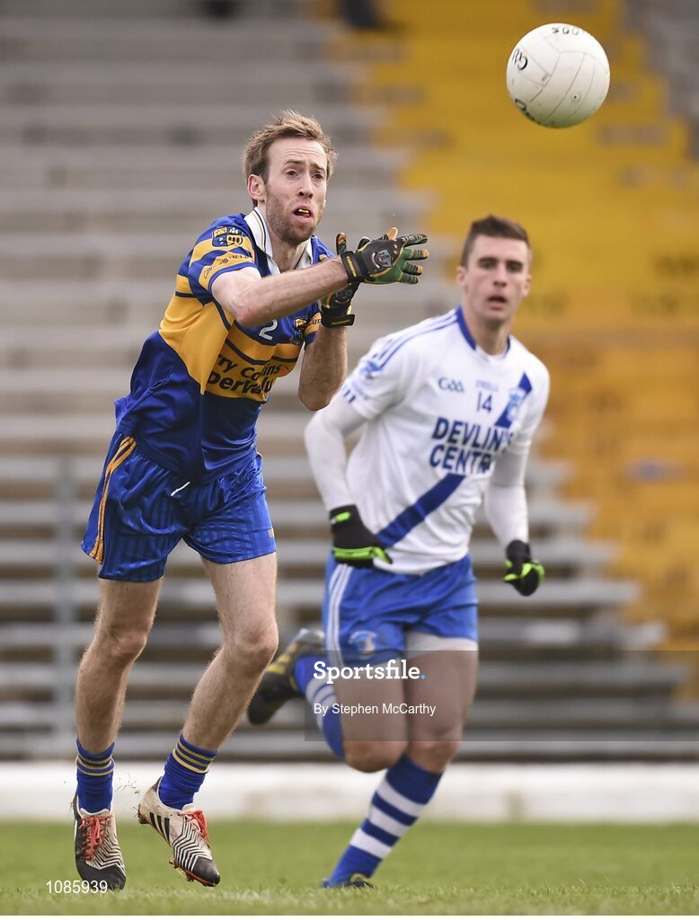 28 November 2015; Killian Forbes, Carrigaline. AIB Munster GAA Football Intermediate Club Championship Final, St Mary's, Kerry, v Carrigaline, Cork. Fitzgerald Stadium, Killarney, Co. Kerry. Picture credit: Stephen McCarthy / SPORTSFILE