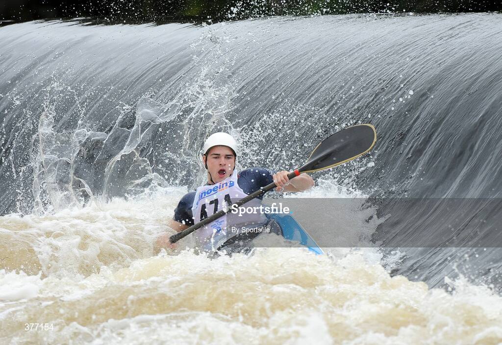 5 September 2009; Liam Hendrick, Kilcock Canoe Polo Club, in action in the Mens Senior General Purpose during the Liffey Descent. Liffey Descent, Lucan Weir, River Liffey, Dublin. Photo by Sportsfile