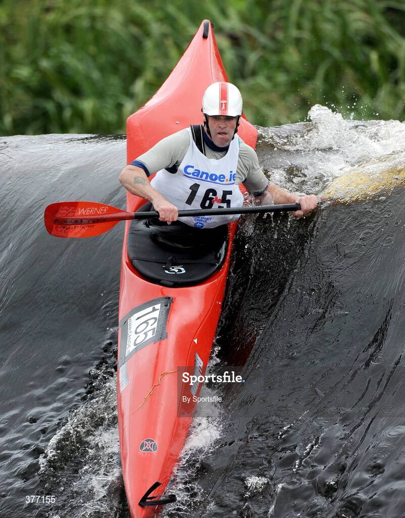 5 September 2009; Michael McSweeney, Phoenix Kayak Club, in action in the Mens Senior General Purpose during the Liffey Descent. Liffey Descent, Lucan Weir, River Liffey, Dublin. Photo by Sportsfile