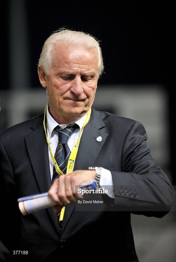 5 September 2009; Giovanni Trapattoni, Republic of Ireland manager, before the start of the game. Cyprus v Republic of Ireland - 2010 FIFA World Cup Qualifier, GSP Stadium, Nicosia, Cyprus. Picture credit: David Maher / SPORTSFILE