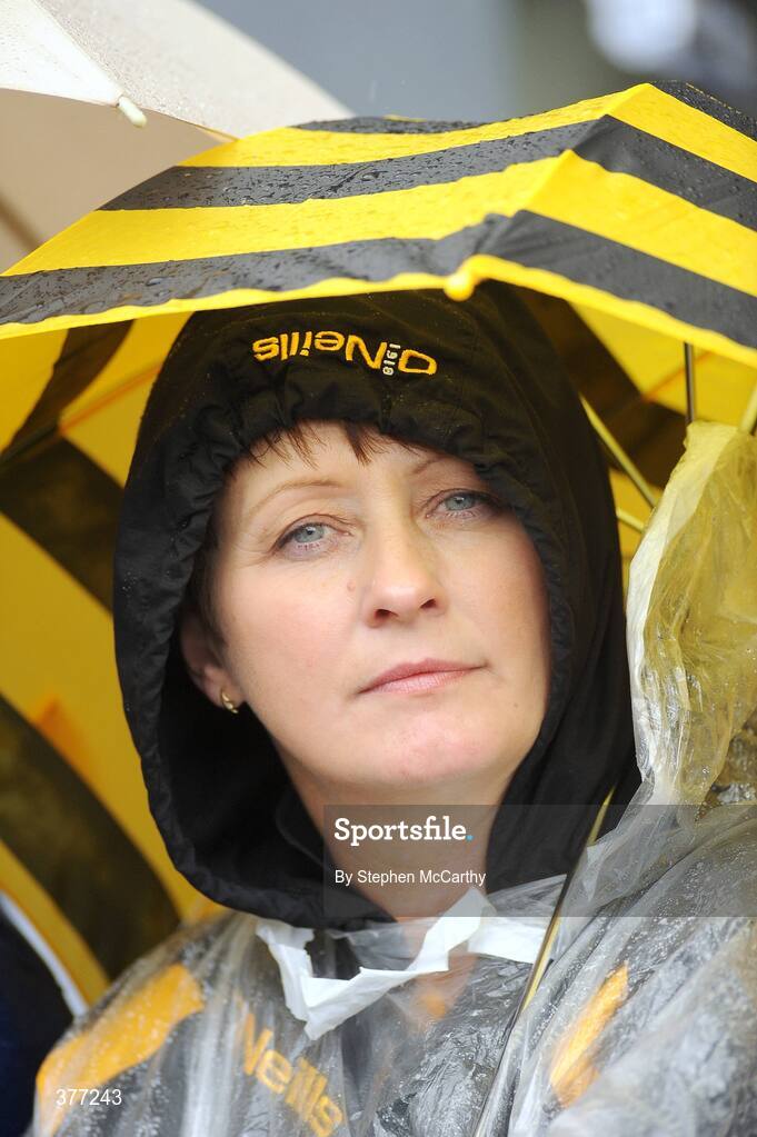 6 September 2009; A Kilkenny supporter during the minor game. GAA Hurling All-Ireland Senior Championship Final, Kilkenny v Tipperary, Croke Park, Dublin. Picture credit: Stephen McCarthy / SPORTSFILE