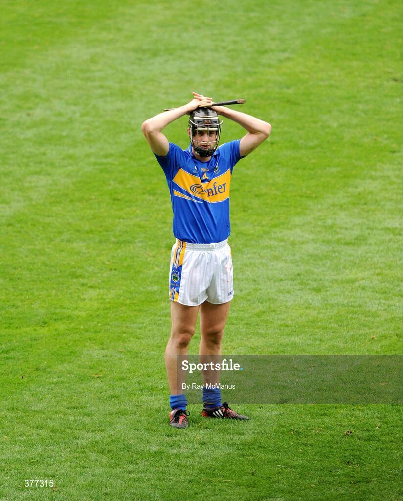 6 September 2009; Tipperary's Paul Curran at the end of the game. GAA Hurling All-Ireland Senior Championship Final, Kilkenny v Tipperary, Croke Park, Dublin. Picture credit: Ray McManus / SPORTSFILE