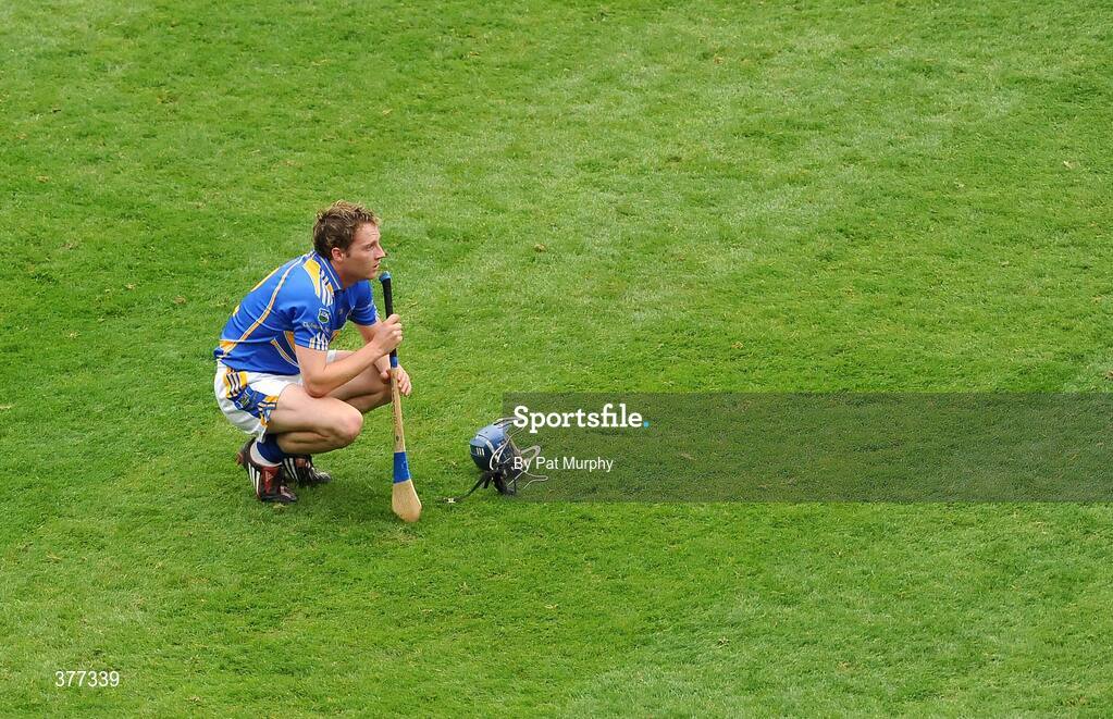 6 September 2009; Paddy Stapleton, Tipperary, shows his disappointment after the final whistle. GAA Hurling All-Ireland Senior Championship Final, Kilkenny v Tipperary, Croke Park, Dublin. Picture credit: Pat Murphy / SPORTSFILE