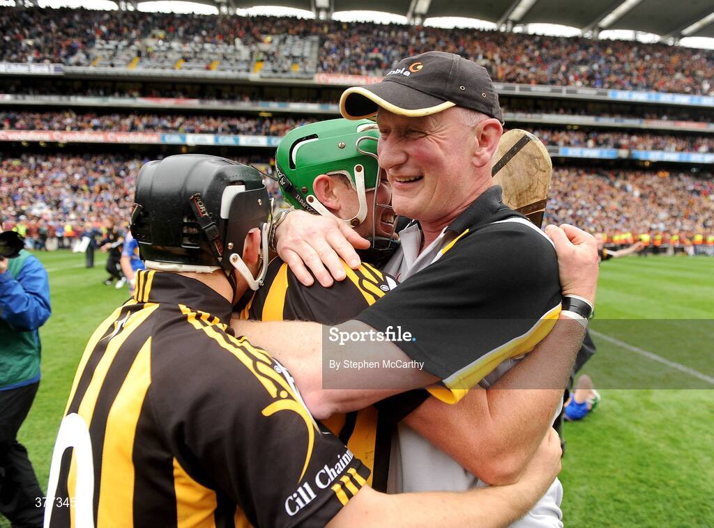 6 September 2009; Kilkenny manager Brian Cody celebrates with Eddie Brennan and Richie Hogan, left, after the match. GAA Hurling All-Ireland Senior Championship Final, Kilkenny v Tipperary, Croke Park, Dublin. Picture credit: Stephen McCarthy / SPORTSFILE